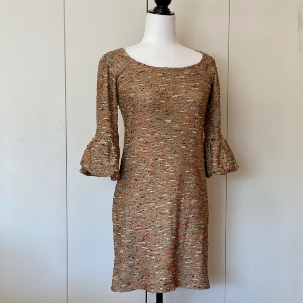 DVF gold boucle vintage mini dress